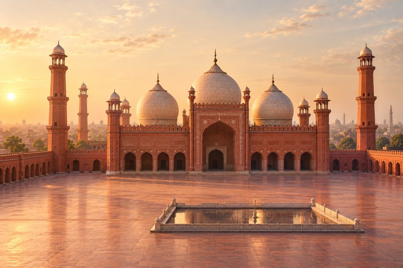 Illustrated skyline of Lahore