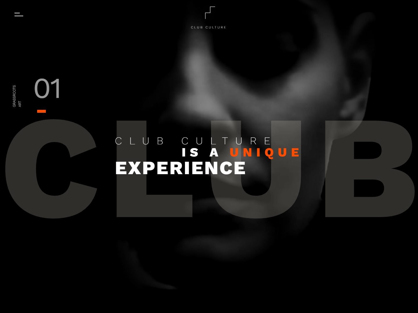 Club Culture — Immersive events brand site