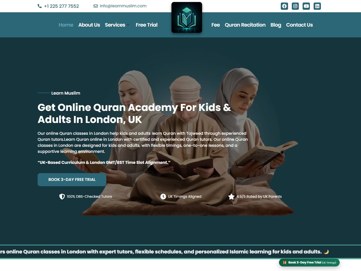 Learn Muslim — Course site + free-trial signup